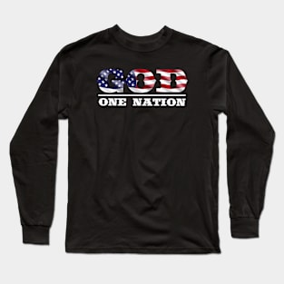 GOD, ONE NATION! Long Sleeve T-Shirt